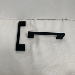 Lot 9+1 Jeffrey Alexander Sutton 3-3/4" Squared Matte Black Cabinet Drawer Pulls